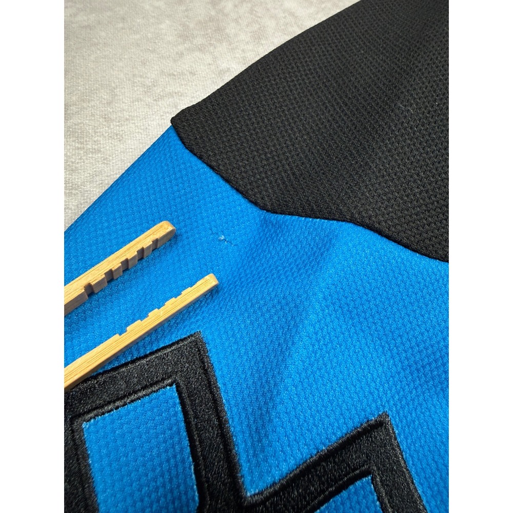 X Games Aspen 2025 Hooded Hockey Jersey Blue Black Lace Up Men M Embroidered - Picture 6 of 16